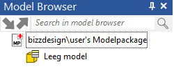 Open een nieuw modelpackage